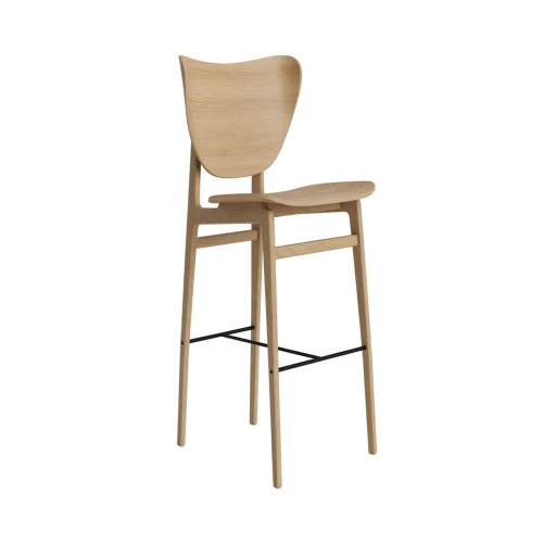 Hoker z oparciem Elephant 75, dąb Natural - NORR11