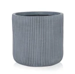 Donica z włókna ceramicznego Ø 45 cm, szara - Polnix