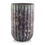 Duża donica ceramiczna mrozoodporna 57 cm z pionowymi żłobieniami - Polnix