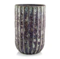 Duża donica ceramiczna mrozoodporna 67 cm z pionowymi żłobieniami - Polnix