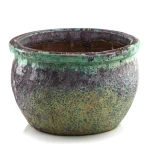 Niska donica ogrodowa ceramiczna mrozoodporna Ø 38 cm - Polnix