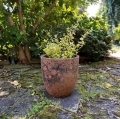 Mrozoodporna donica ogrodowa ręcznie wykonana Ø 46 cm, brąz - Polnix