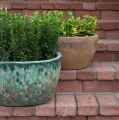 Podłużna donica ogrodowa ceramiczna 38x20 cm - Polnix