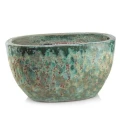 Podłużna donica ogrodowa ceramiczna 60x32 cm - Polnix
