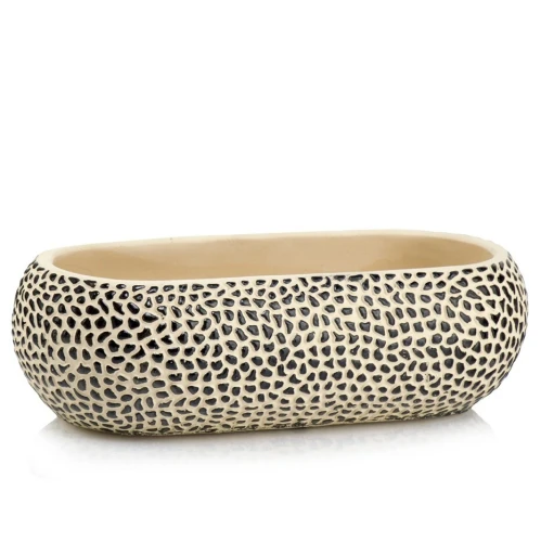 Podłużna doniczka ceramiczna 22 x 11 cm - Polnix