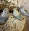 Ceramiczna osłonka na doniczkę z ptasim dekorem Ø 23 cm - Polnix