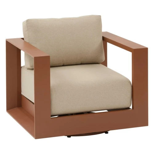 Fotel ogrodowy obrotowy Allure Beige Mahogany - Hesperide