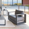Fotel ogrodowy obrotowy Allure Graphite Grey - Hesperide