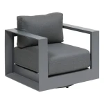 Fotel ogrodowy obrotowy Allure Graphite Grey - Hesperide