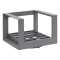 Fotel ogrodowy obrotowy Allure Graphite Grey - Hesperide