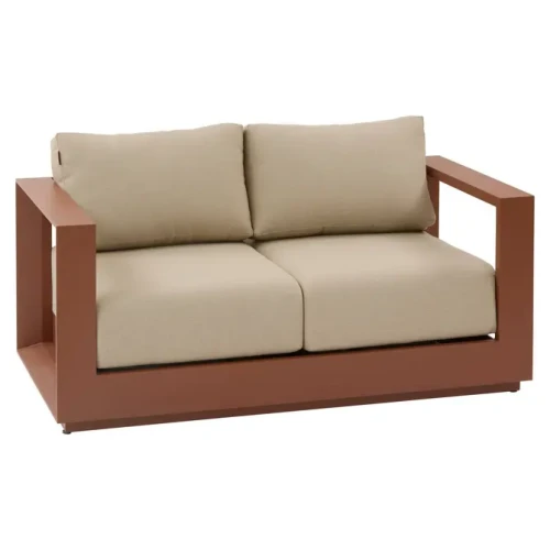 Sofa ogrodowa dwuosobowa Allure, Beige Mahogany - Hesperide
