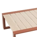 Niski stolik ogrodowy Allure 79x79x30 cm, Beige Mahogany - Hesperide