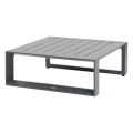 Niski stolik ogrodowy Allure 79x79x30 cm, grafitowy - Hesperide
