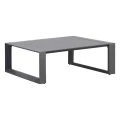 Niski stolik ogrodowy Allure 97x97x37 cm, grafitowy - Hesperide