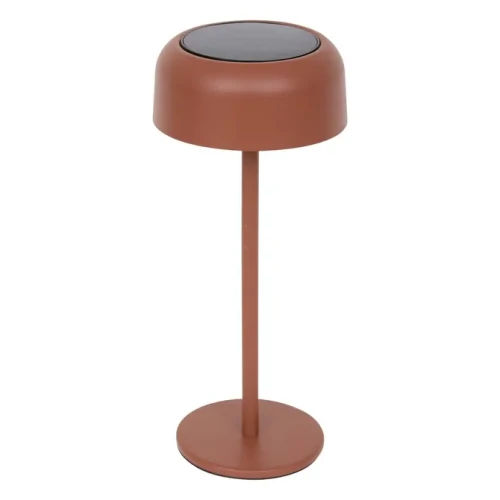 Lampa solarna stołowa Bolty 30 cm z aluminium, Mahogany - Hesperide