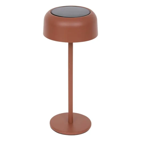 Lampa solarna stołowa Bolty 30 cm z aluminium, Mahogany - Hesperide