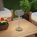 Lampa solarna stołowa Bolty 30 cm z aluminium, Laurel green - Hesperide