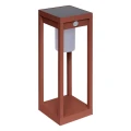 Latarnia solarna ogrodowa Piky IP65, z czujnikiem ruchu i szpikulcem, Mahogany - Hesperide