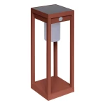 Latarnia solarna ogrodowa Piky IP65, z czujnikiem ruchu i szpikulcem, Mahogany - Hesperide