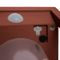 Latarnia solarna ogrodowa Piky IP65, z czujnikiem ruchu i szpikulcem, Mahogany - Hesperide