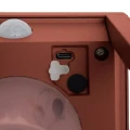 Latarnia solarna ogrodowa Piky IP65, z czujnikiem ruchu i szpikulcem, Mahogany - Hesperide