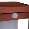 Latarnia solarna ogrodowa Piky IP65, z czujnikiem ruchu i szpikulcem, Mahogany - Hesperide