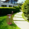 Latarnia solarna ogrodowa Piky IP65, z czujnikiem ruchu i szpikulcem, Mahogany - Hesperide