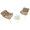 Krzesła ogrodowe ze stolikiem Paopao, Clay beż - Hesperide