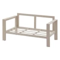 Dwuosobowa sofa ogrodowa aluminiowa z poduszkami Olefin Evasion, Clay - Hesperide