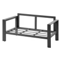 Dwuosobowa sofa ogrodowa aluminiowa z poduszkami Olefin Evasion, Graphite - Hesperide