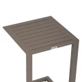 Mały stolik ogrodowy aluminiowy 38 x 38 cm Evasion, Coffee - Hesperide