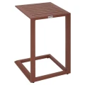 Mały stolik ogrodowy aluminiowy 38 x 38 cm Evasion, Mahogany - Hesperide