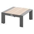 Niski stolik ogrodowy aluminiowy 67x67 Evasion, Graphite Honey - Hesperide