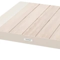 Niski stolik ogrodowy aluminiowy 67x67 Evasion, Clay Linen - Hesperide