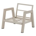Fotel na taras aluminiowy Axiome, Clay beżowy - Hesperide