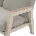 Fotel na taras aluminiowy Axiome, Clay beżowy - Hesperide
