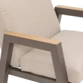 Fotel na taras aluminiowy Axiome, Praline - Hesperide