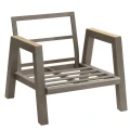 Fotel na taras aluminiowy Axiome, Praline - Hesperide