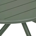 Stół ogrodowy okrągły 4-osobowy Nebullia z aluminium 105 cm, Laurel green - Hesperide