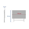Stół ogrodowy składany 4-osobowy Greensboro 110x70, Mahogany - Hesperide