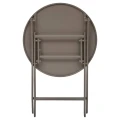 Stolik ogrodowy składany okrągły Greensboro Ø60, 2-osobowy, Coffee - Hesperide