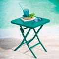 Mały stolik ogrodowy składany Greensboro 40x40, Opal green - Hesperide