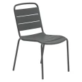 Krzesło ogrodowe stalowe Alegoria, Graphite - Hesperide