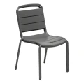 Krzesło ogrodowe stalowe Alegoria, Graphite - Hesperide