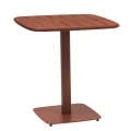 Stolik ogrodowy stalowy Alegoria 70x70, Mahogany - Hesperide