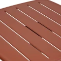 Stolik ogrodowy stalowy Alegoria 70x70, Mahogany - Hesperide
