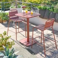 Stolik ogrodowy wysoki Alegoria 70x70, Mahogany - Hesperide