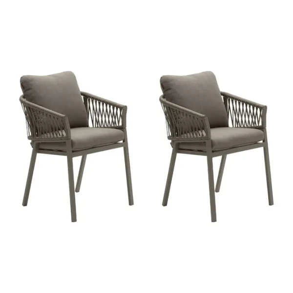 Krzesła na balkon Oriengo Macchiato Coffee, 2 szt - Hesperide