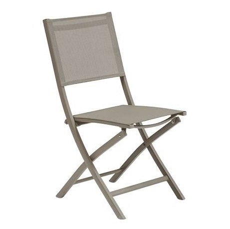 Krzesła ogrodowe składane Essentia, 4 szt, Hazelnut Coffee - Hesperide