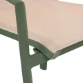Krzesło ogrodowe do sztaplowania z wysokim oparciem i podłokietnikami Axant, Linen Laurel Green - Hesperide